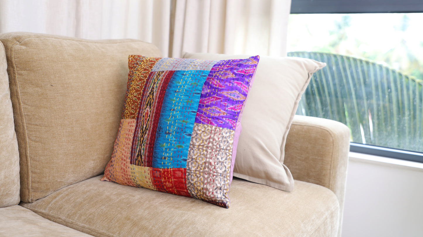 Silk Based Kantha Cushion Covers (set of 5)