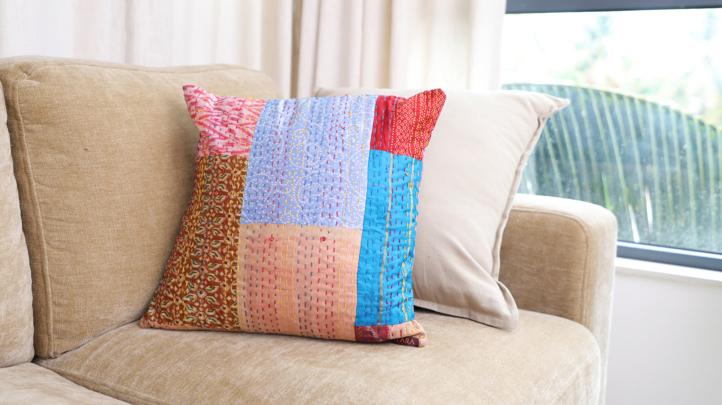 Silk Based Kantha Cushion Covers (set of 5)