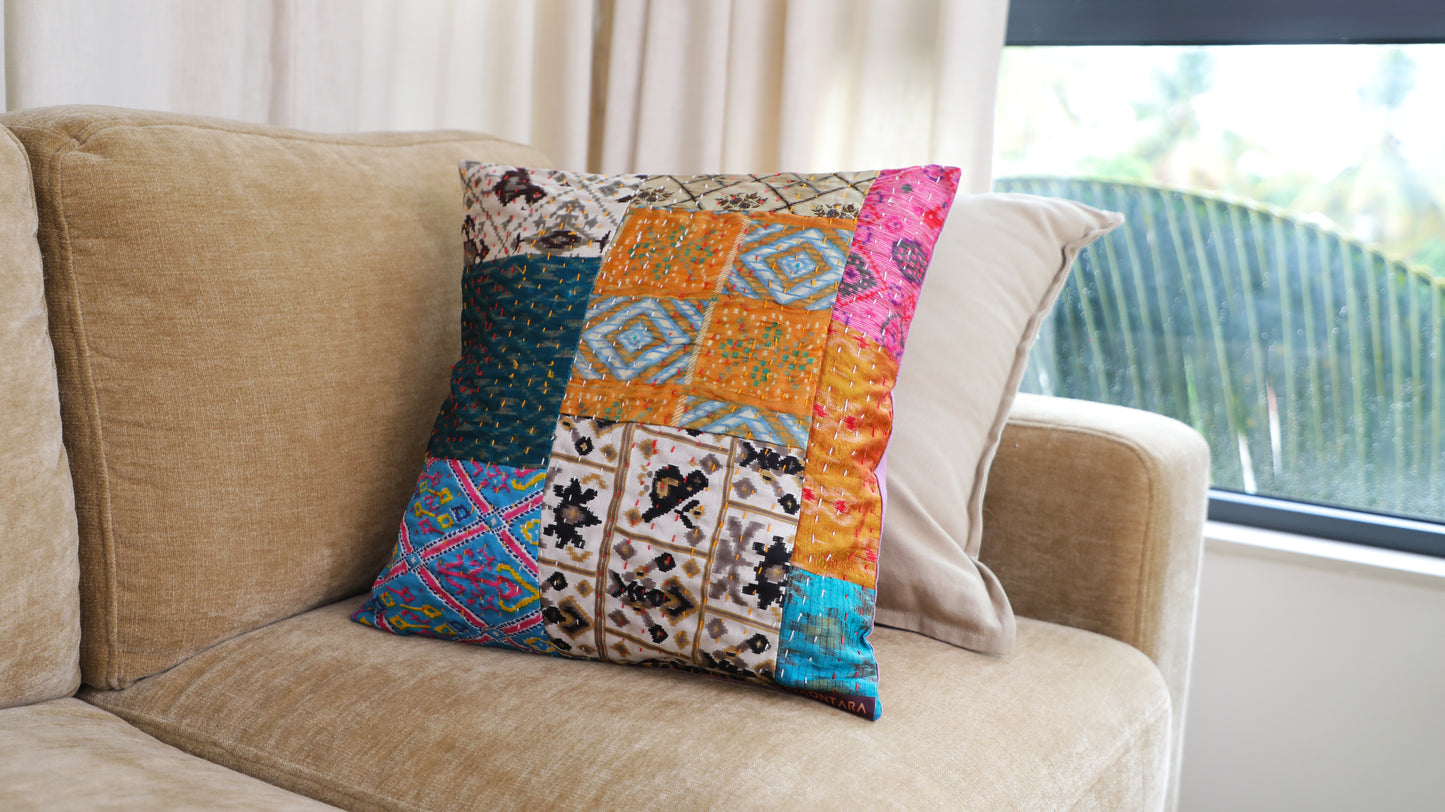 Silk Based Kantha Cushion Covers (set of 5)