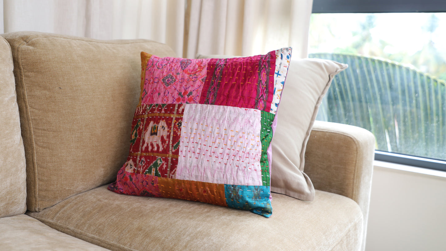 Silk Based Kantha Cushion Covers (set of 5)