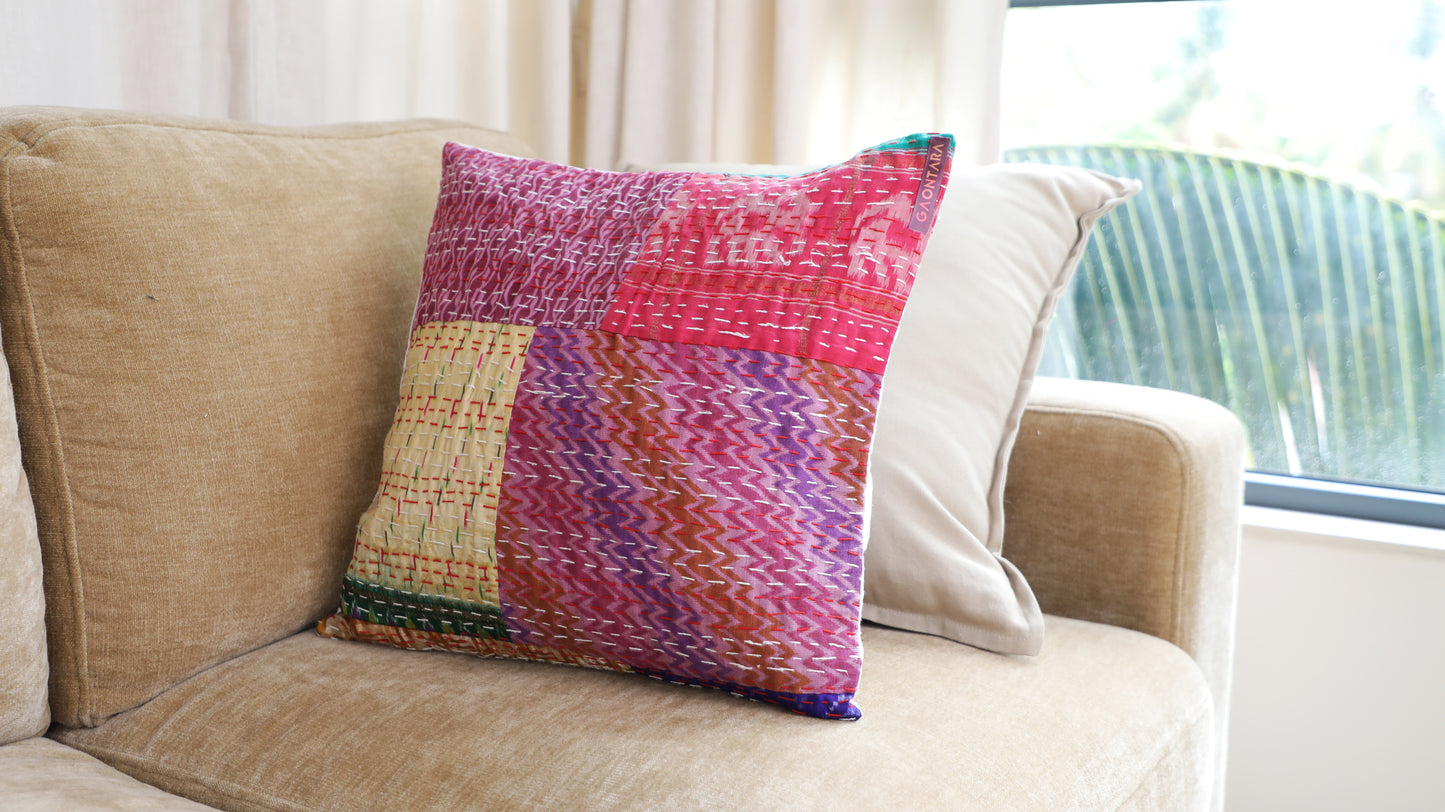 Silk Based Kantha Cushion Covers (set of 5)