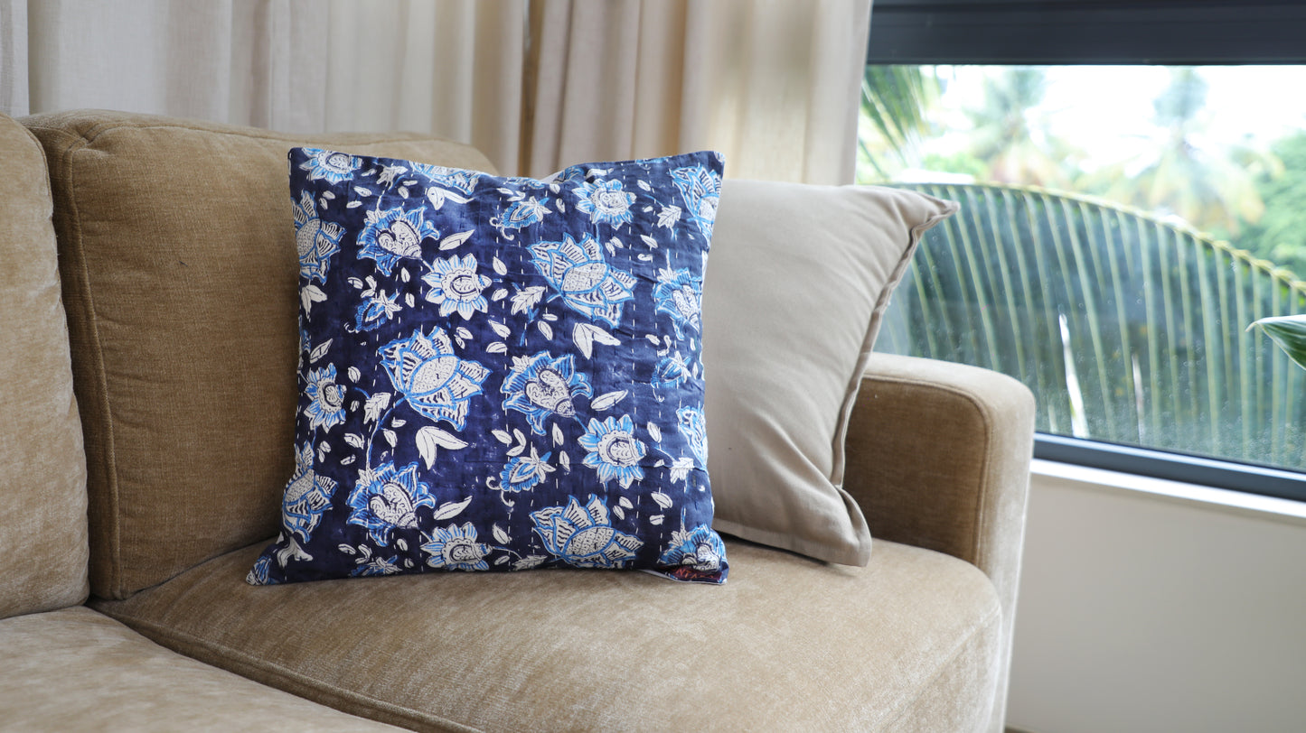 Indigo Combo - Block Print Cushion Cover sets