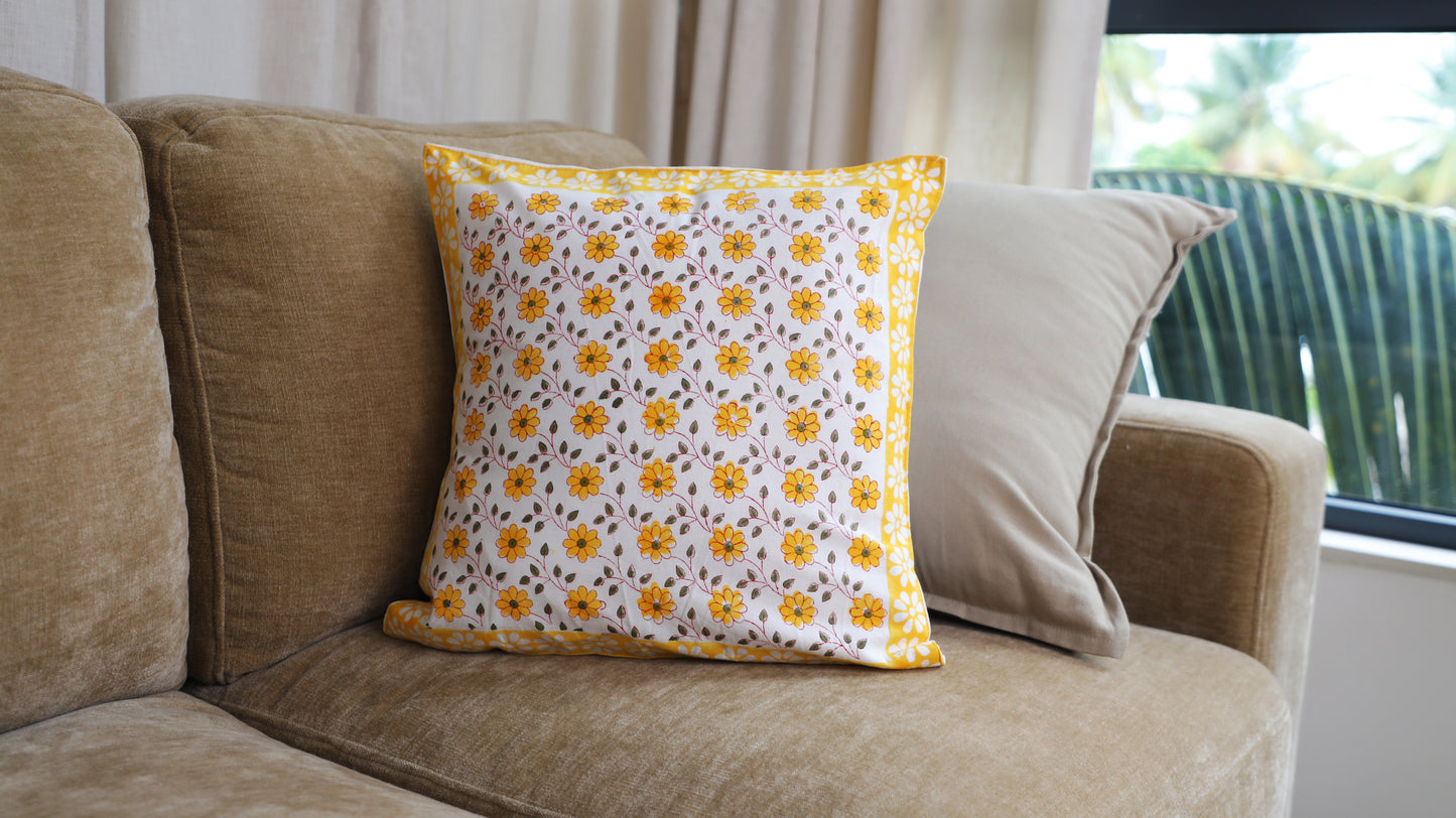 Desert Petals - Block Print Cushion Covers sets