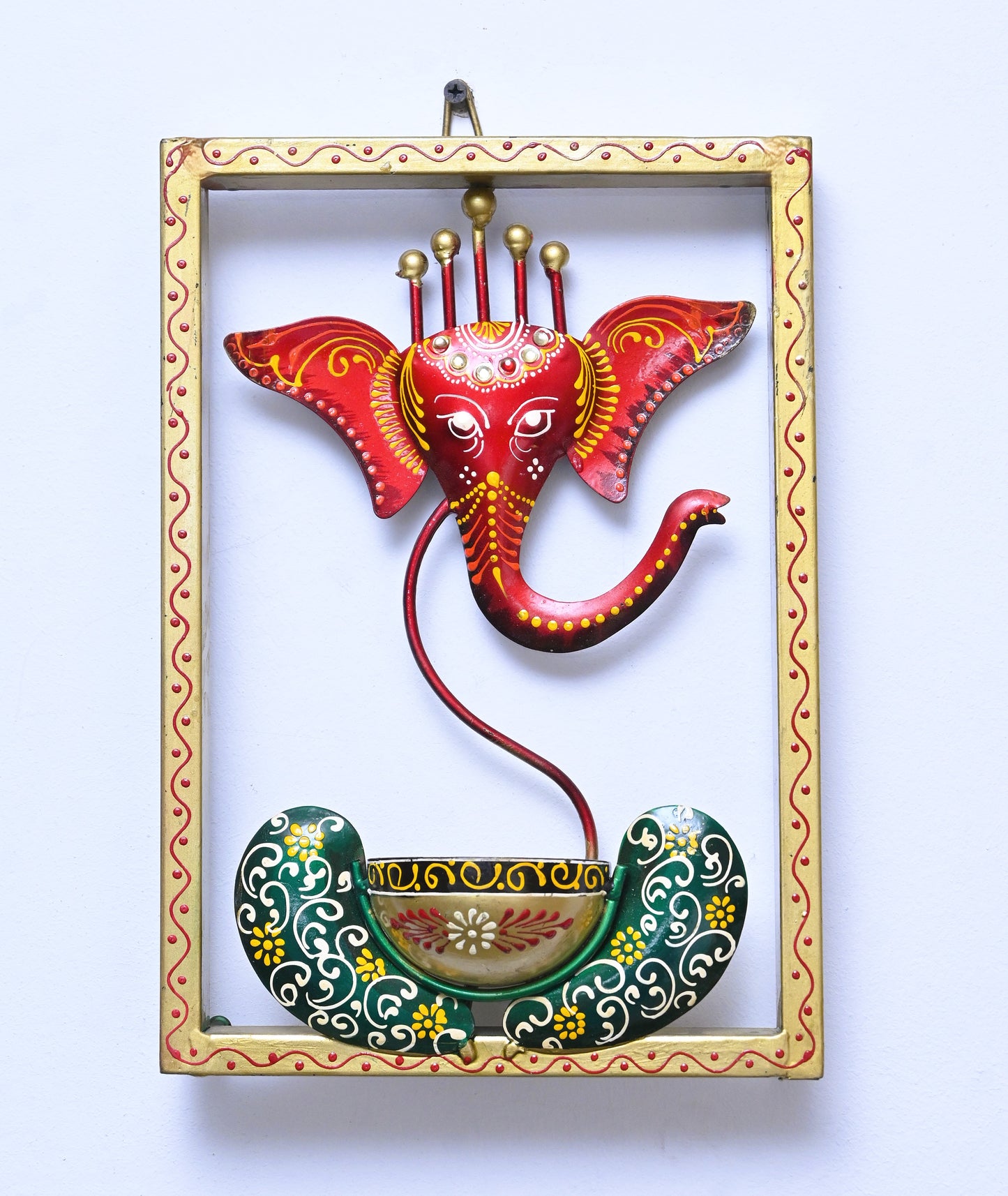 Ganesha Tea Light Wall Frame