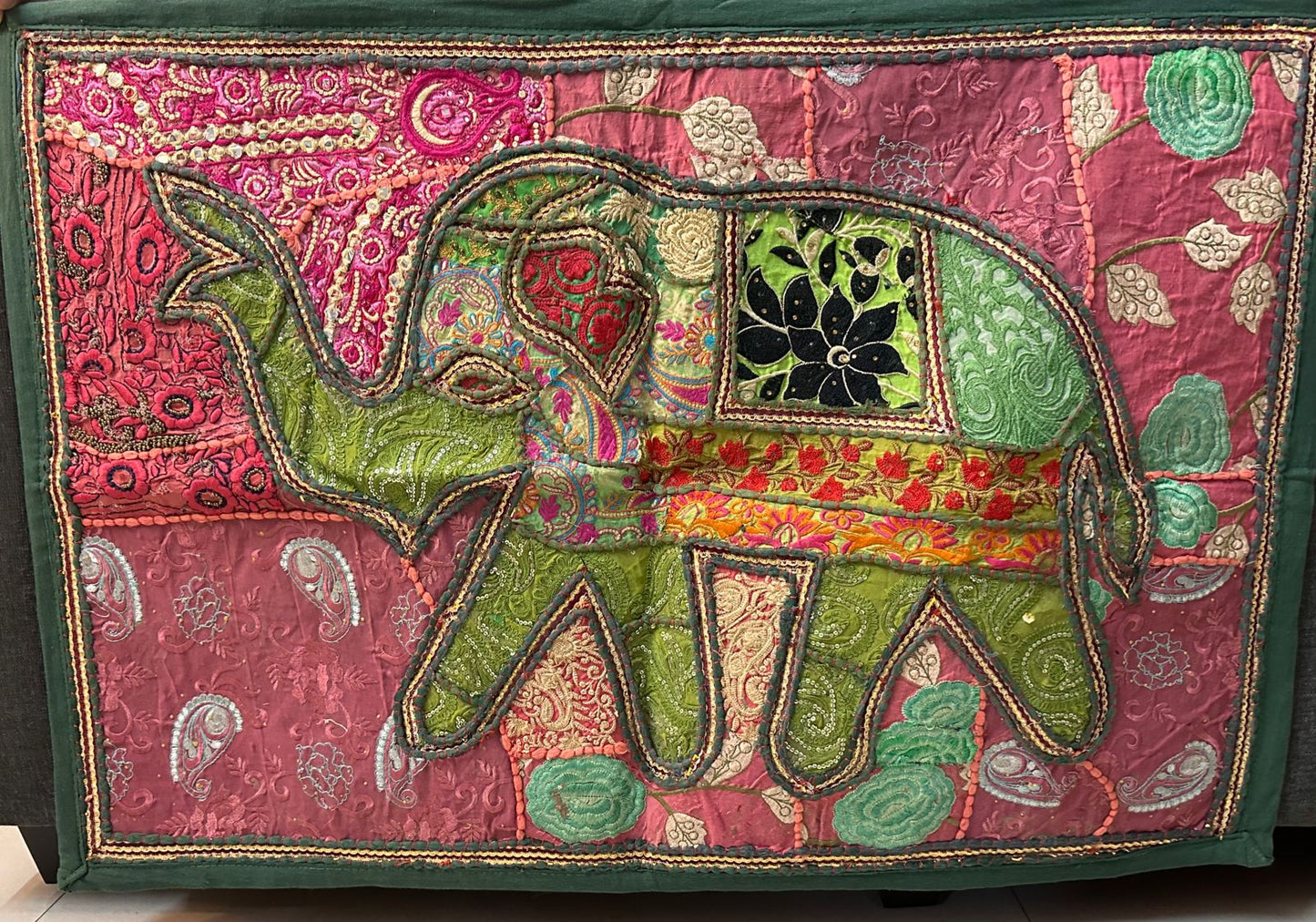 Patchwork Wall Tapestry - Elephant