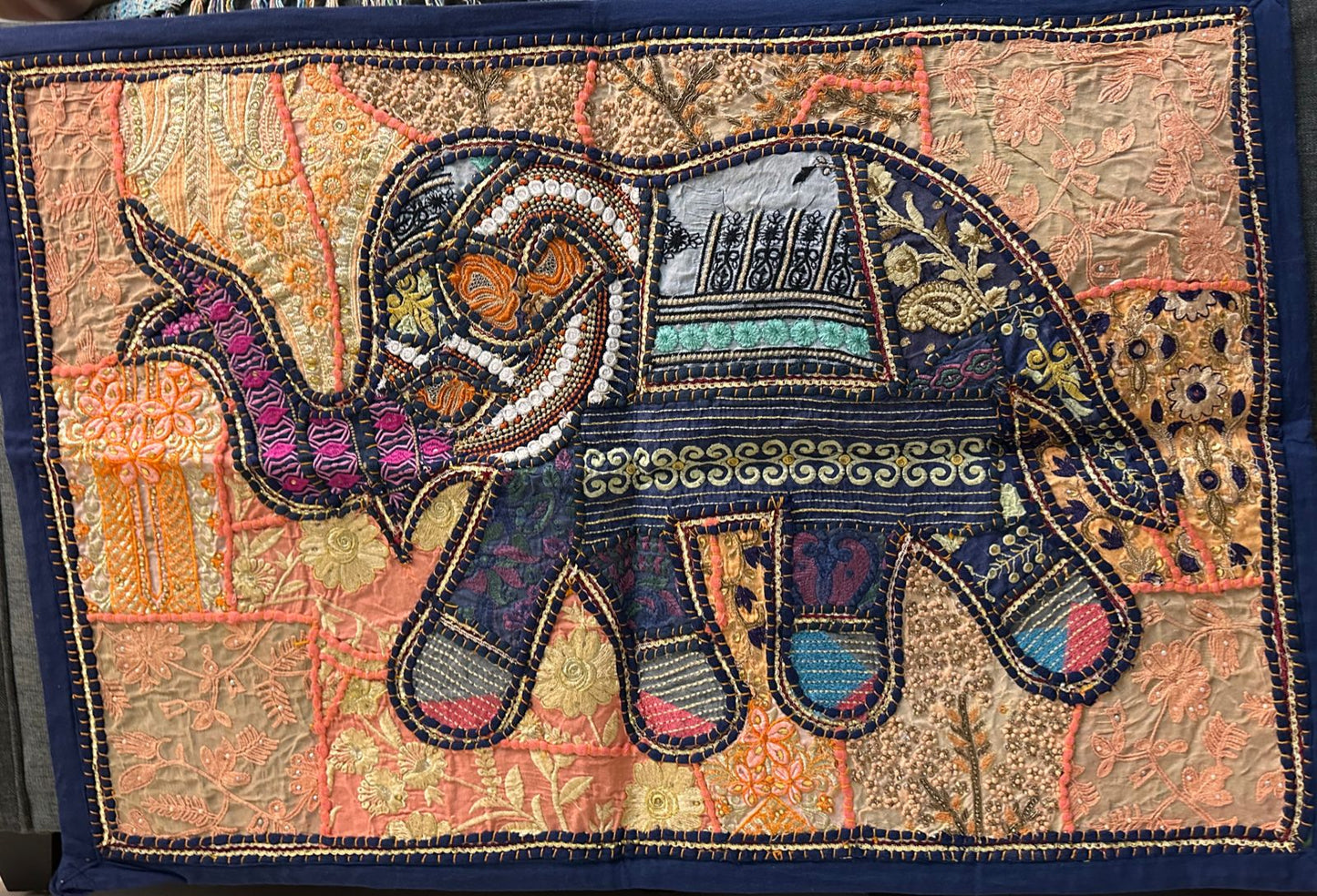 Patchwork Wall Tapestry - Elephant