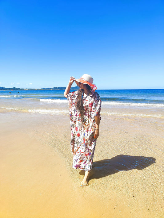 Wildflower & Wings Long Kaftan