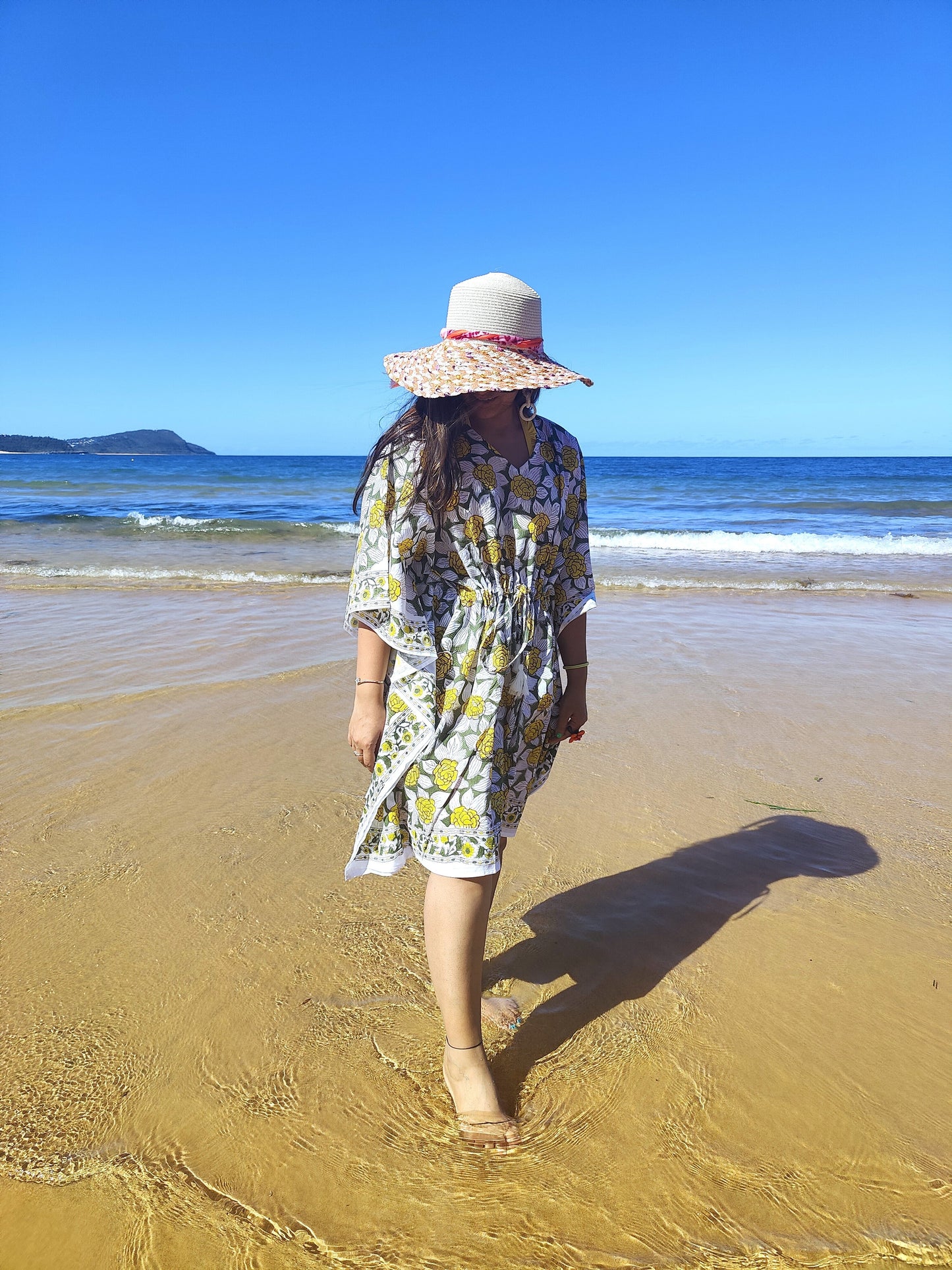 Floral Fiesta Cotton Kaftan