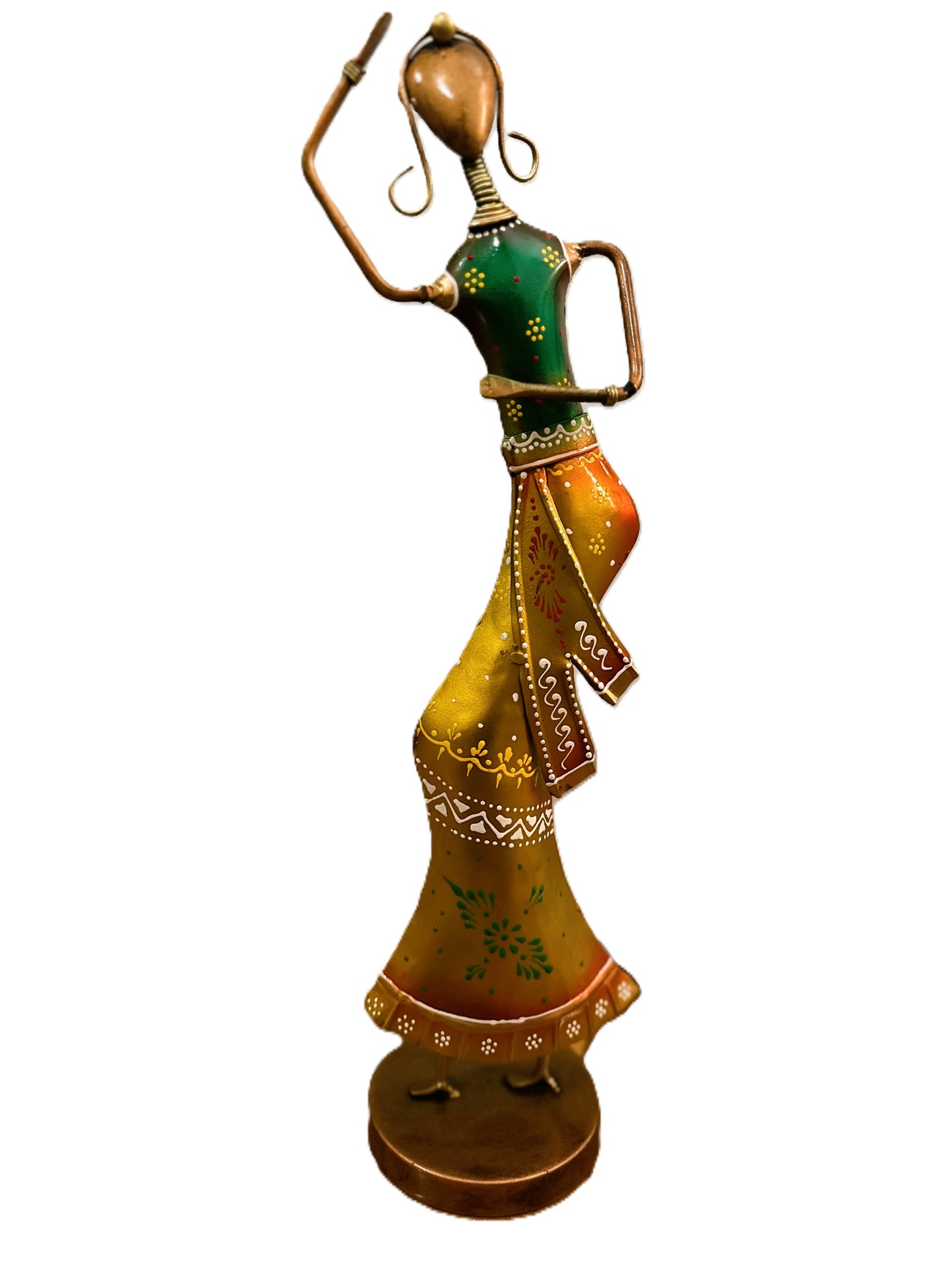 Handcrafted Metal Lavani Dancing Dolls