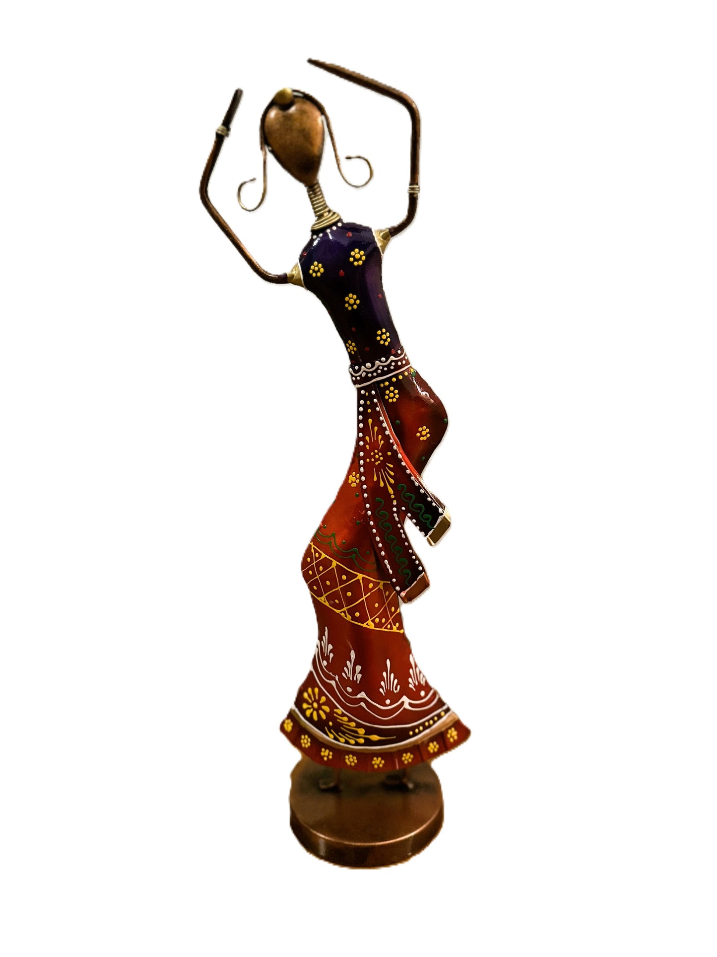 Handcrafted Metal Lavani Dancing Dolls