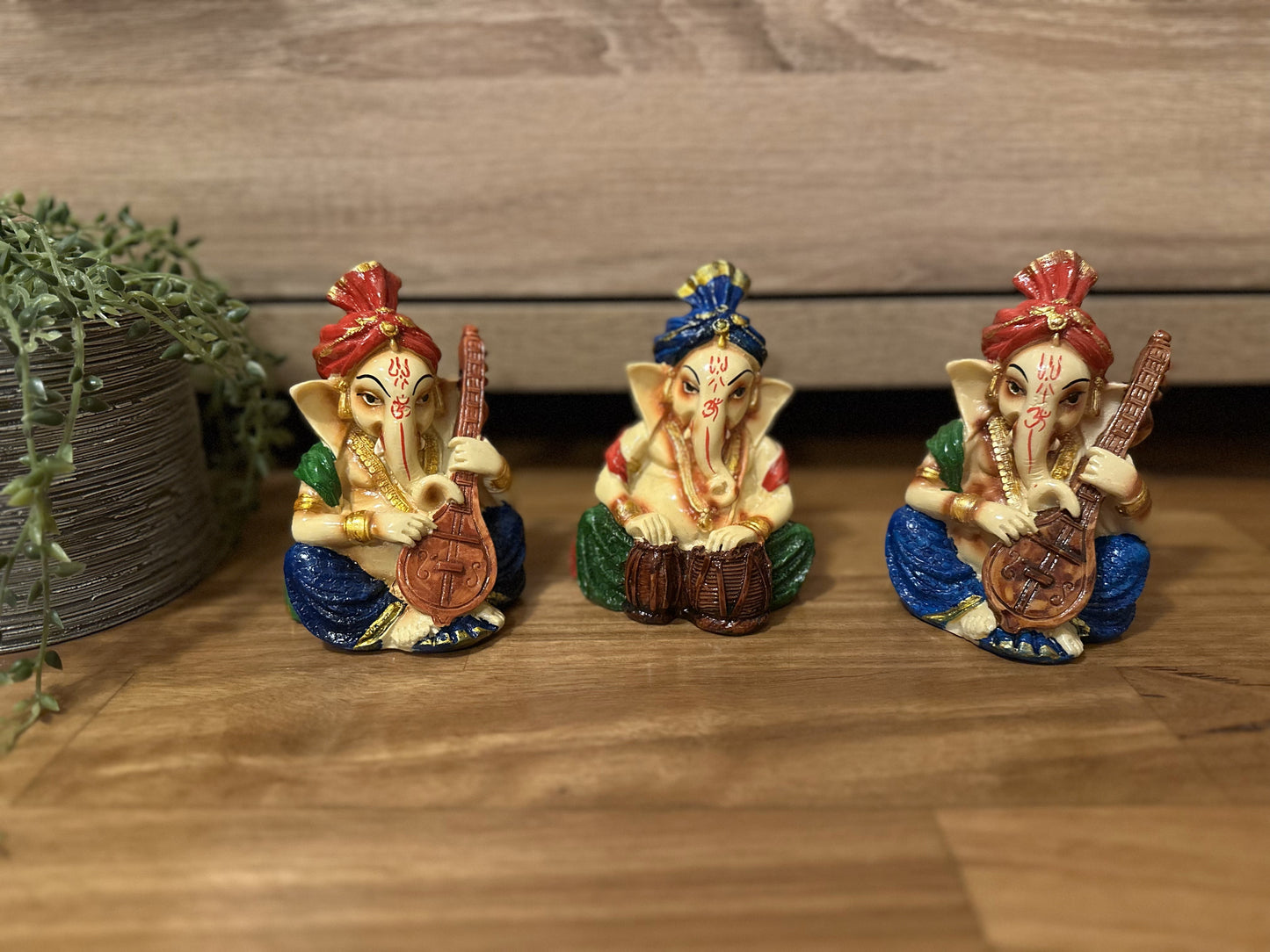 Musician Ganeshas (set of 4)