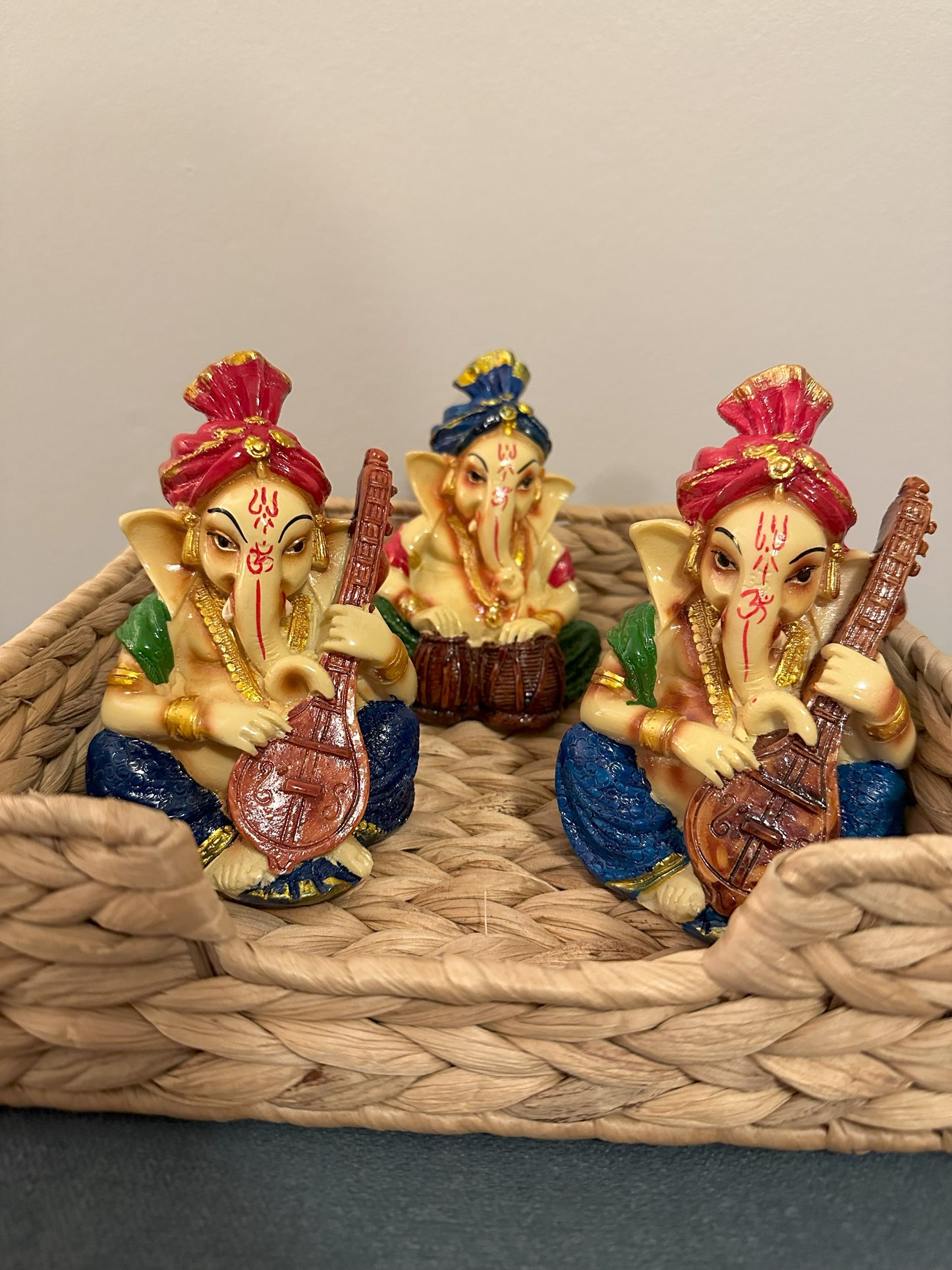 Musician Ganeshas (set of 4)