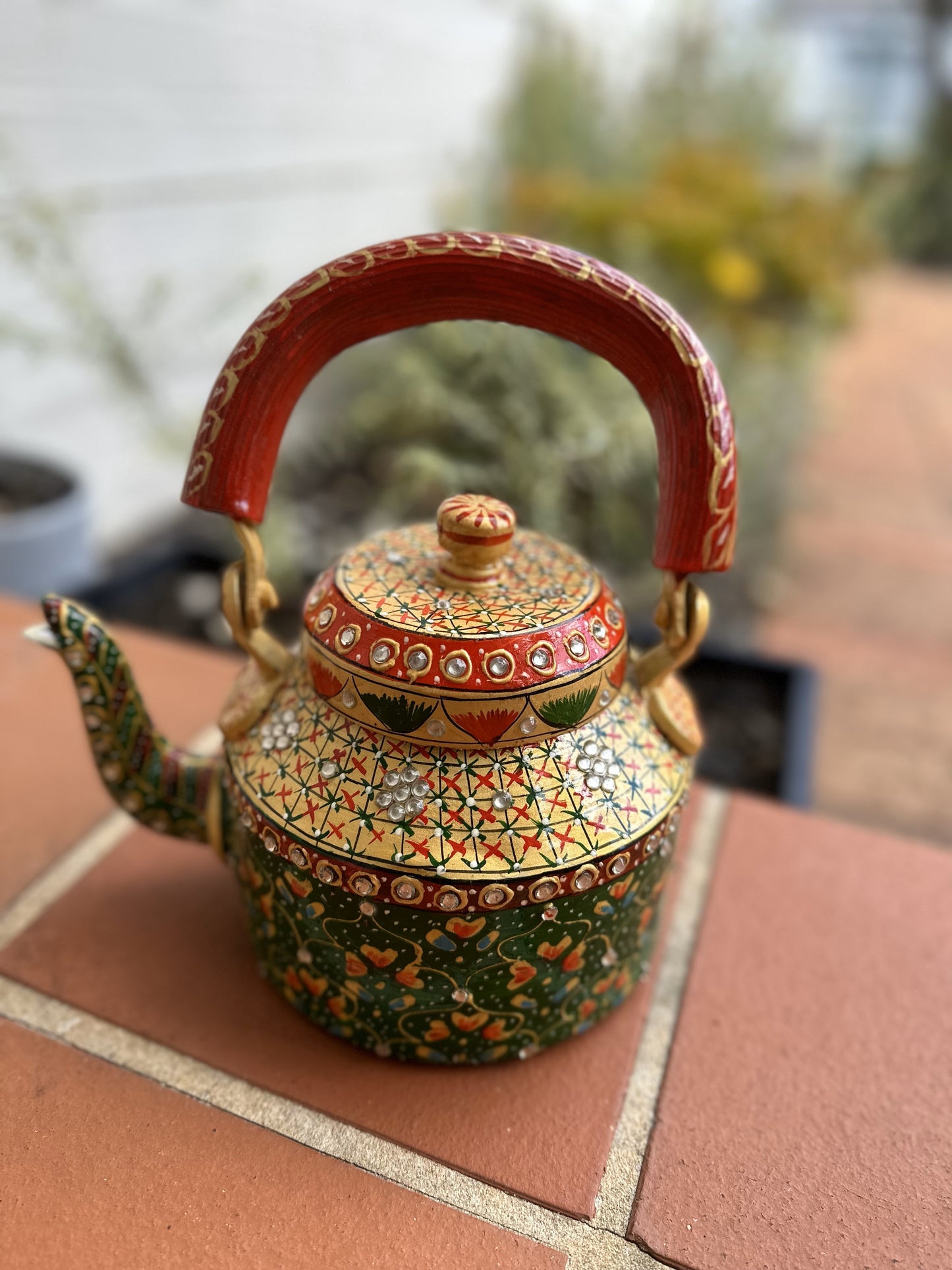 Beaded Gold Kettle