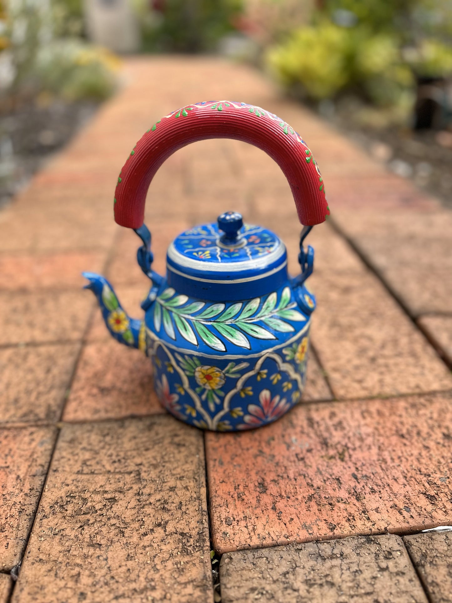 Floral Blue Kettle