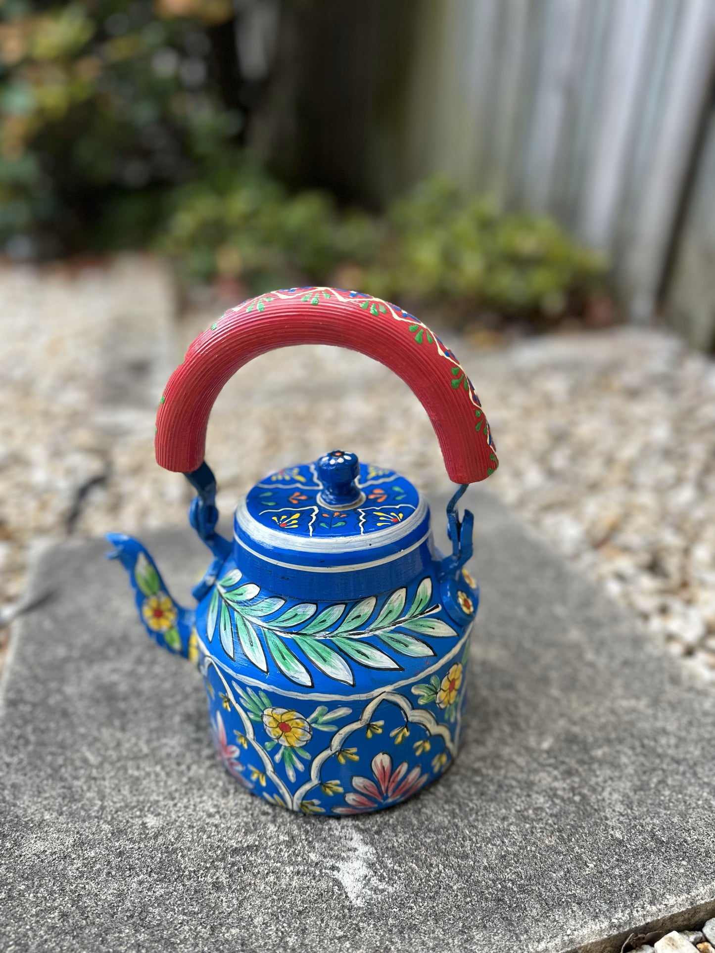 Floral Blue Kettle