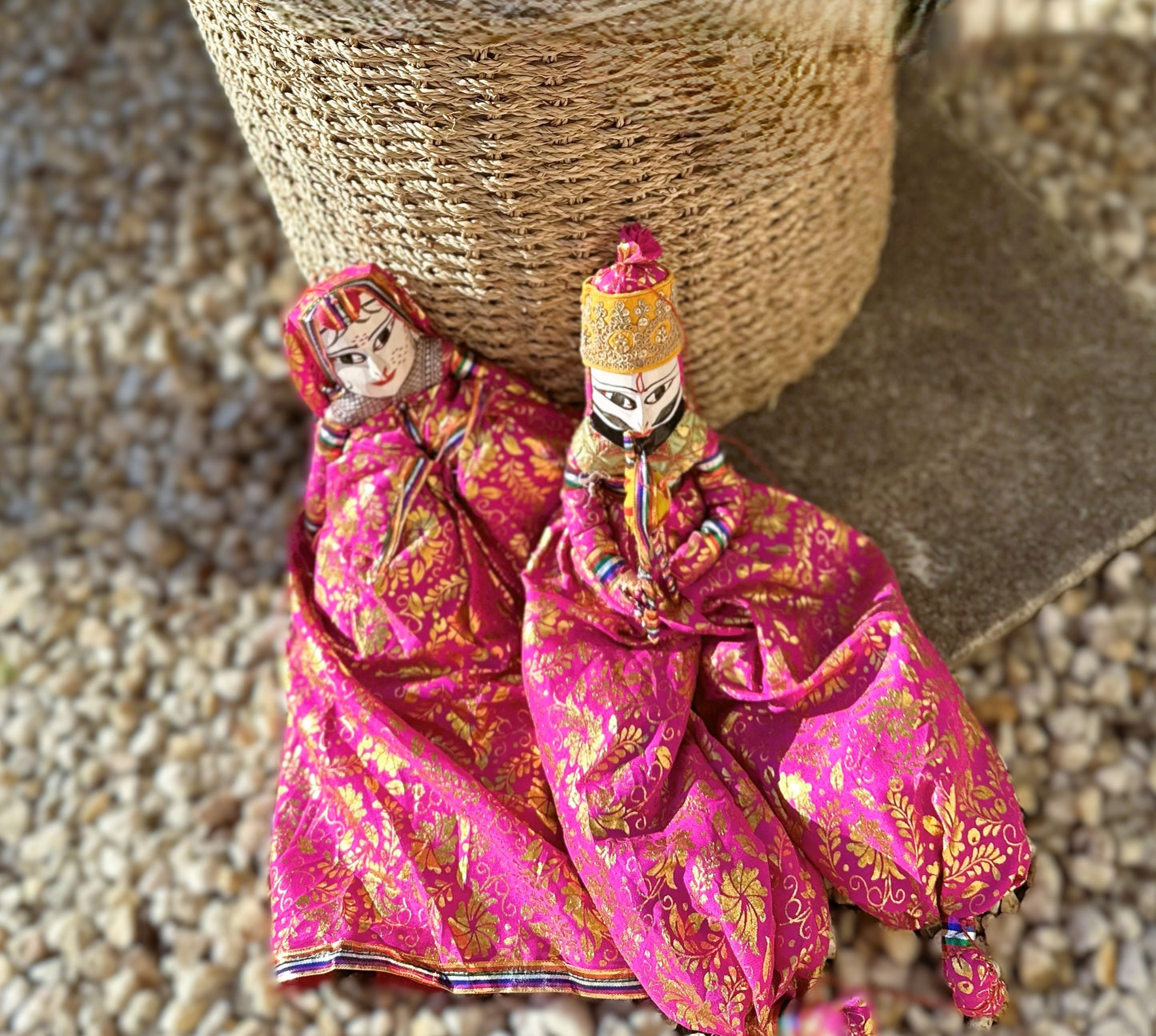 Banarsi Vintage String Marionettes - Pink