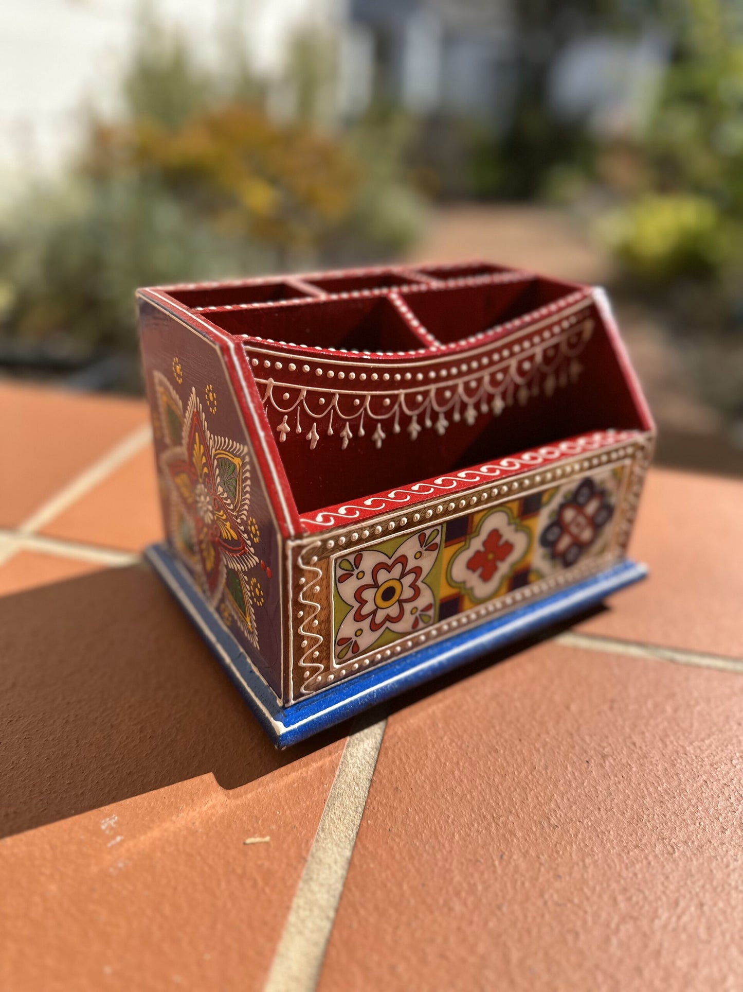 Timeless Mosaic Multifunctional Desk Organizer