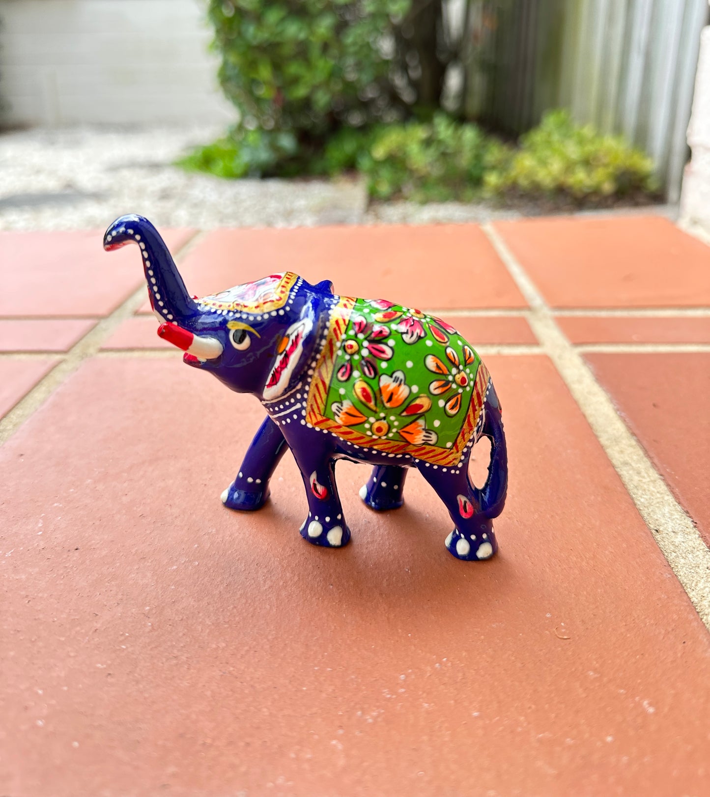 Traditional Rajasthani Elephant - Blue set of 2