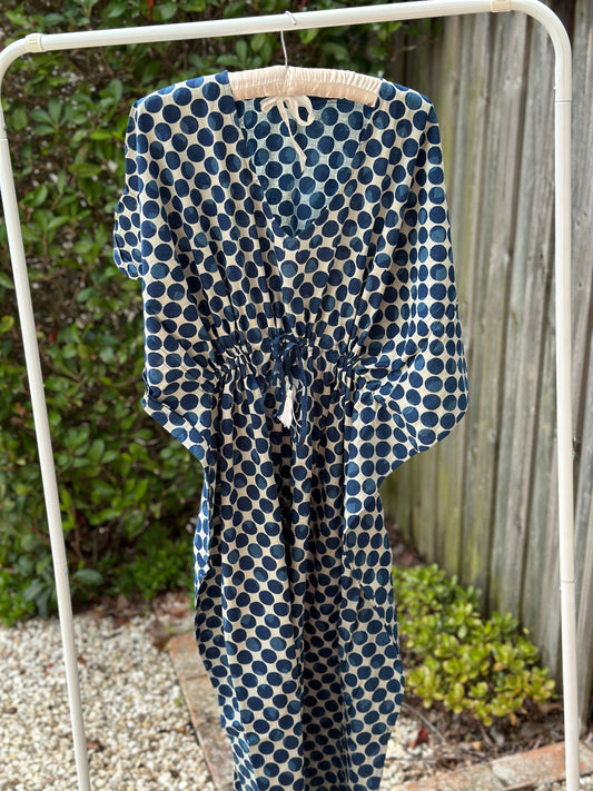 Indigo Madness Zen Kaftan