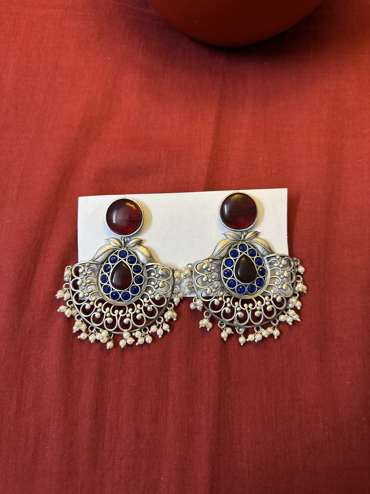 White Jhumka