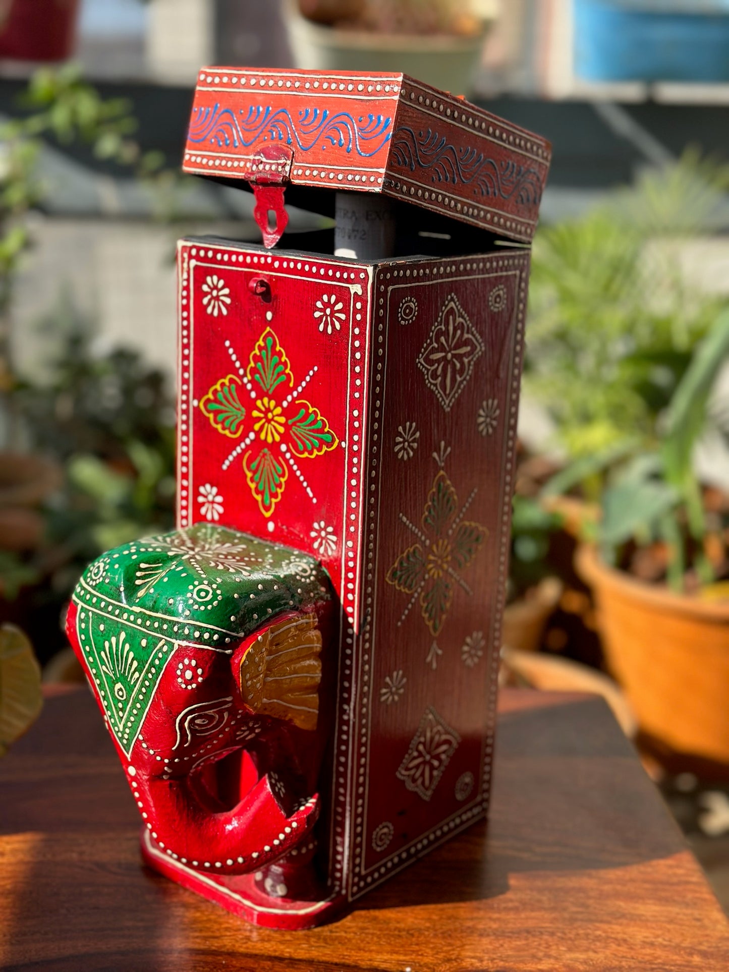 Indigenous Bottle Holder - Elephant