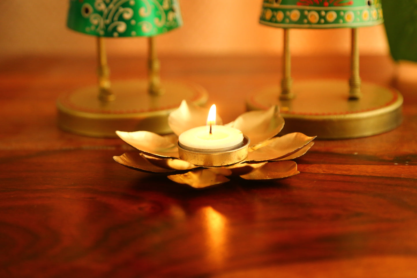 Lotus Tealight Candle Holder Set of 2