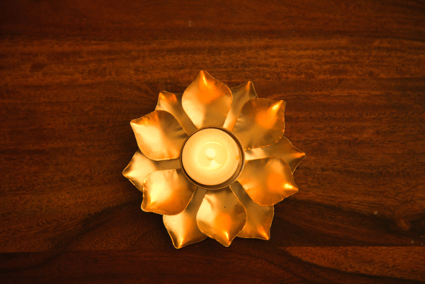 Lotus Tealight Candle Holder Set of 2