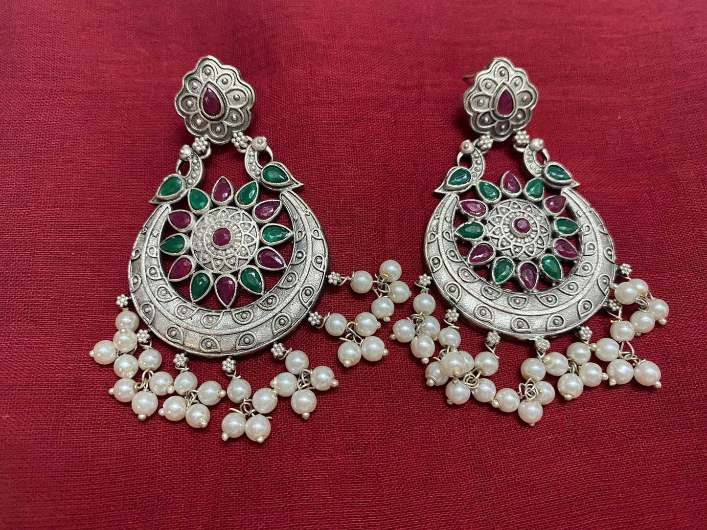 Multicolored Jaipuri Jhumki